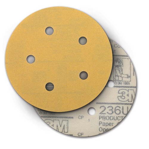 3M Company 3M Hookit Paper Disc 236U, P80 C-weight, 5 in x