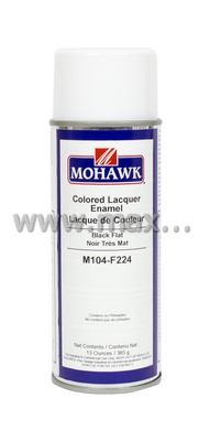 Paint, Lacquer Enamel, Black, Flat, Aerosol, Mohawk (13 oz) at Maxwell ...